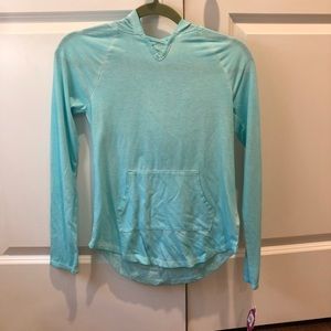 brand new teal front lace up top size 12 girls💕